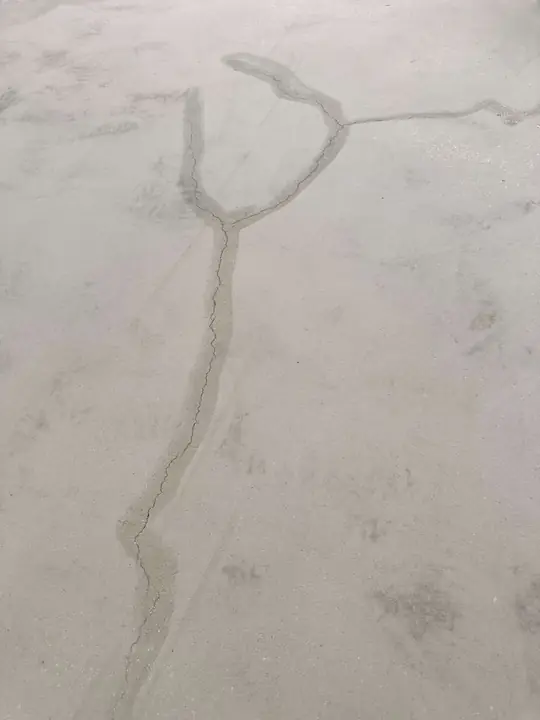 Garage floor before epoxy installation