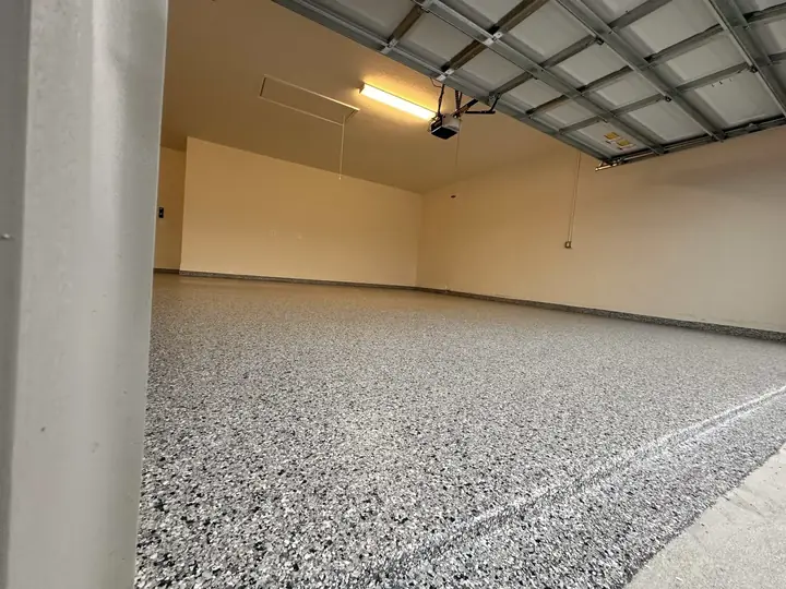 Garage prepped for a new floor system